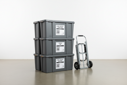 Studio / 1-Bed Tote Rental Bundle (15–20 totes + 1 dolly)